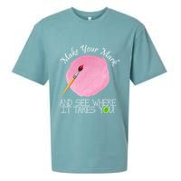 Make Your Mark And See Where It Takes You Dot Day Paint Brush Sueded Cloud Jersey T-Shirt