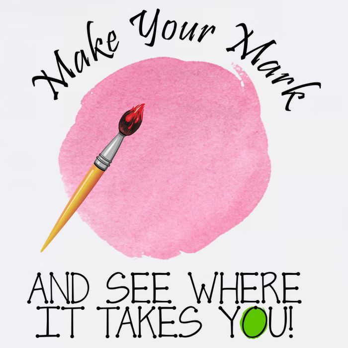 Make Your Mark And See Where It Takes You Dot Day Paint Brush Garment-Dyed Sweatshirt