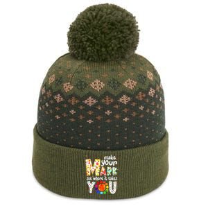 Make Your Mark And See Where It Takes You Dot Day The Baniff Cuffed Pom Beanie