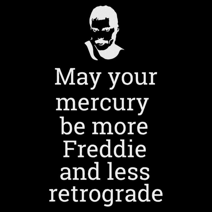 May Your Mercury Be More Freddie And Less Retrograde Delight Flexfit Unipanel Trucker Cap