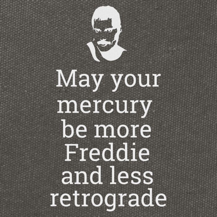 May Your Mercury Be More Freddie And Less Retrograde Delight Cotton Canvas Backpack