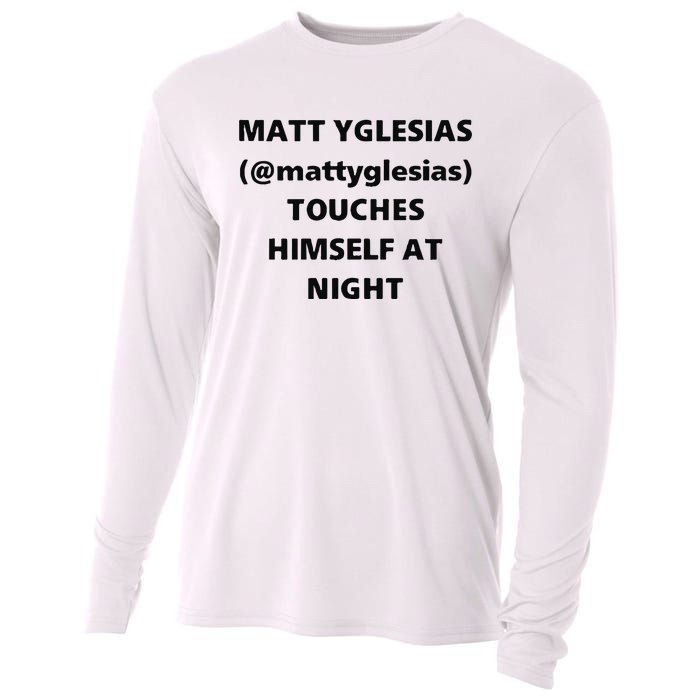 Matt Yglesias Mattyglesias Touches Himself At Night Cooling Performance Long Sleeve Crew