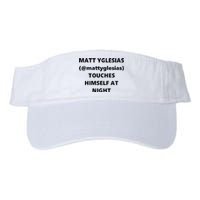 Matt Yglesias Mattyglesias Touches Himself At Night Valucap Bio-Washed Visor