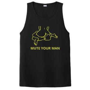 Mute Your Man Funny PosiCharge Competitor Tank