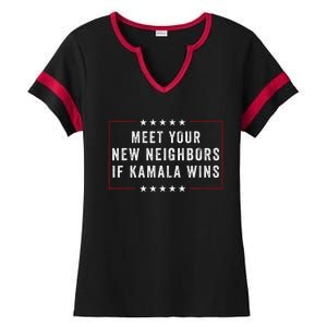 Meet Your New Neighbors If Kamala Wins Ladies Halftime Notch Neck Tee