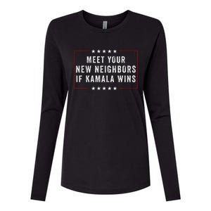 Meet Your New Neighbors If Kamala Wins Womens Cotton Relaxed Long Sleeve T-Shirt