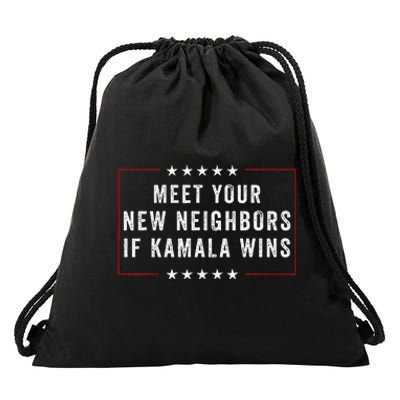 Meet Your New Neighbors If Kamala Wins Drawstring Bag