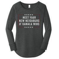 Meet Your New Neighbors If Kamala Wins Women's Perfect Tri Tunic Long Sleeve Shirt