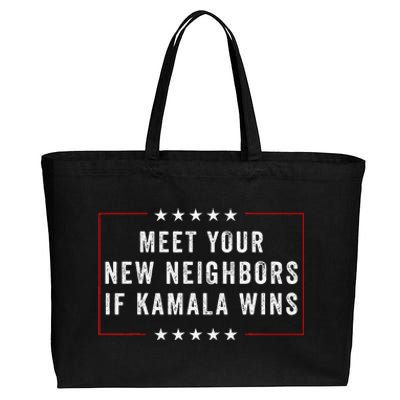 Meet Your New Neighbors If Kamala Wins Cotton Canvas Jumbo Tote