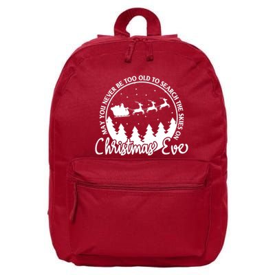 May You Never Be Too Old To Search The Skies On Christmas Eve 16 in Basic Backpack