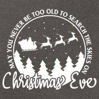 May You Never Be Too Old To Search The Skies On Christmas Eve Cotton Canvas Backpack