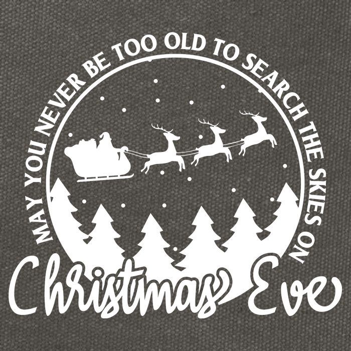May You Never Be Too Old To Search The Skies On Christmas Eve Cotton Canvas Backpack
