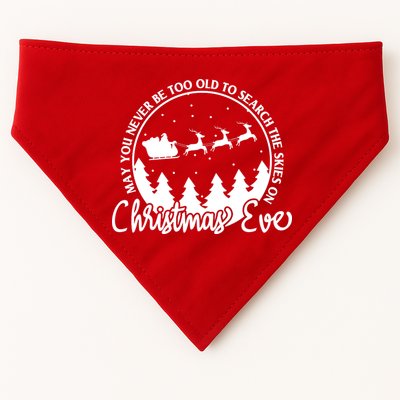 May You Never Be Too Old To Search The Skies On Christmas Eve USA-Made Doggie Bandana