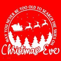 May You Never Be Too Old To Search The Skies On Christmas Eve Tall T-Shirt