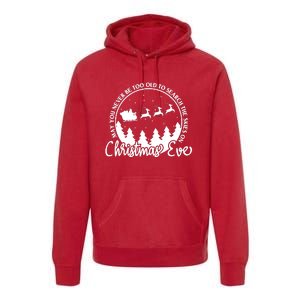 May You Never Be Too Old To Search The Skies On Christmas Eve Premium Hoodie