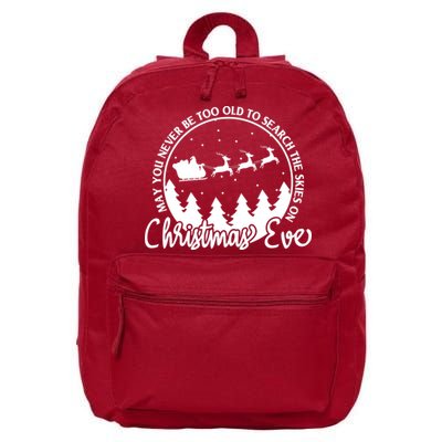 May You Never Be Too Old To Search The Skies On Christmas Eve 16 in Basic Backpack