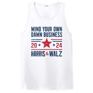 Mind Your Own Damn Business Kamala Harris Tim Walz PosiCharge Competitor Tank