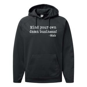 Mind Your Own Business Performance Fleece Hoodie