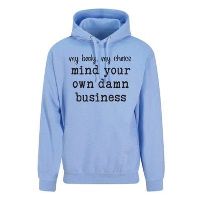 Mind Your Own Damn Business Walz Kamala Harris Anti Trump Unisex Surf Hoodie