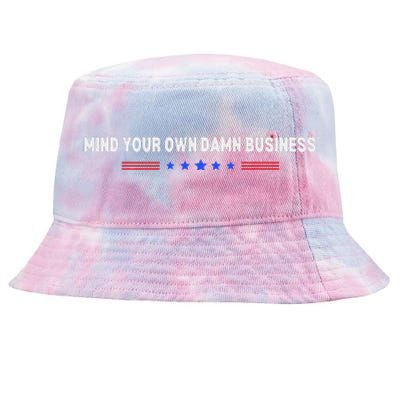 Mind Your Own Damn Business Tie-Dyed Bucket Hat