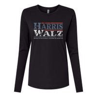 Mind Your Own Damn Business Harris Waltz 2024 Election Womens Cotton Relaxed Long Sleeve T-Shirt