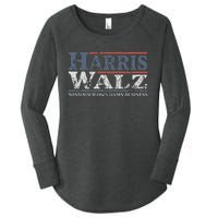 Mind Your Own Damn Business Harris Waltz 2024 Election Women's Perfect Tri Tunic Long Sleeve Shirt