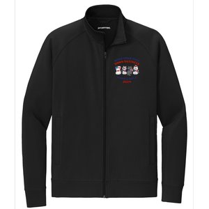 Mind Your Own Damn Business Childless Cat Kamala Harris Stretch Full-Zip Cadet Jacket