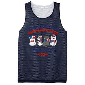 Mind Your Own Damn Business Childless Cat Kamala Harris Mesh Reversible Basketball Jersey Tank