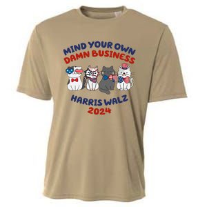 Mind Your Own Damn Business Childless Cat Kamala Harris Cooling Performance Crew T-Shirt