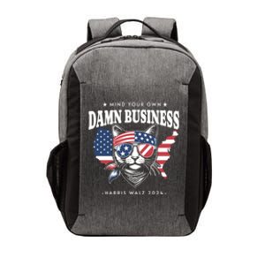 Mind Your Own Damn Business Tim Waltz Kamala Harris 2024 Vector Backpack