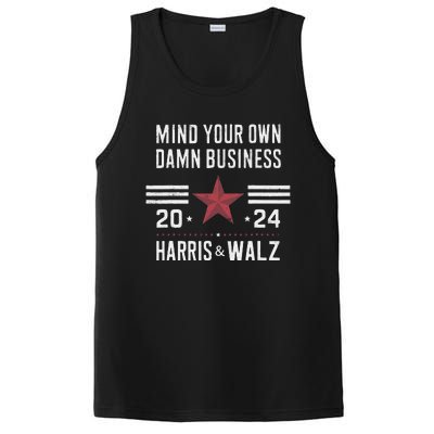 Mind Your Own Damn Business Kamala Harris Tim Walz President PosiCharge Competitor Tank