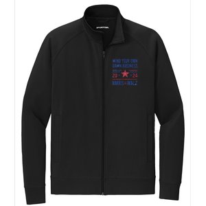 Mind Your Own Damn Business Kamala Harris Tim Walz President Stretch Full-Zip Cadet Jacket