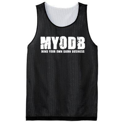 Mind Your Own Damn Business Mesh Reversible Basketball Jersey Tank