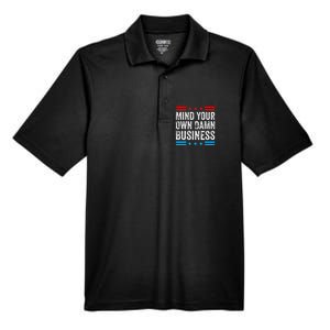 Mind Your Own Damn Business Myodb Men's Origin Performance Pique Polo