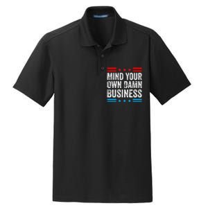 Mind Your Own Damn Business Myodb Dry Zone Grid Polo