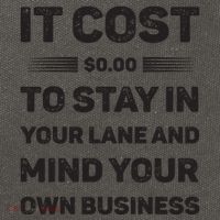 Mind Your Own Business Minding Your Own Business Quote Cotton Canvas Backpack