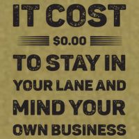 Mind Your Own Business Minding Your Own Business Quote Garment-Dyed Women's Muscle Tee