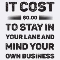 Mind Your Own Business Minding Your Own Business Quote Garment-Dyed Sweatshirt