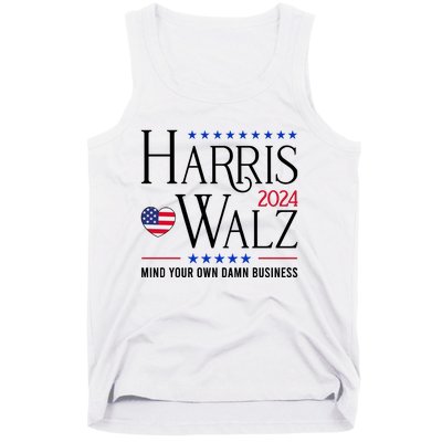 Mind Your Own Dawn Business Harris Walz 2024 Tank Top