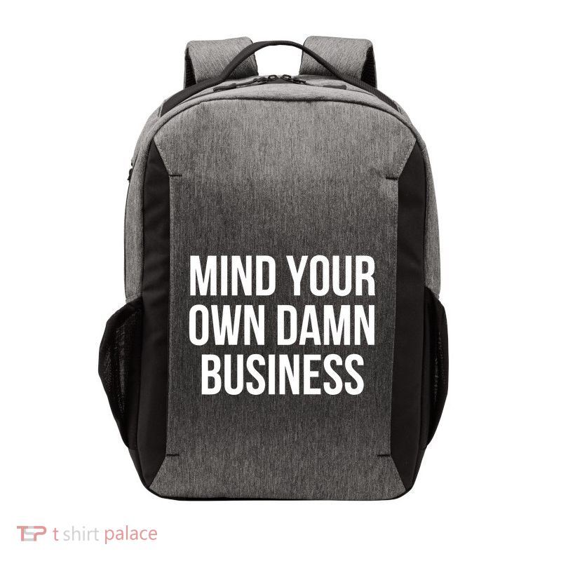Mind Your Own Business Vector Backpack