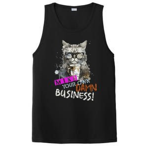 Mind Your Own Damn Business Cat Lady PosiCharge Competitor Tank