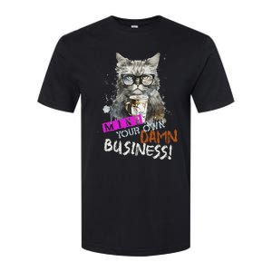 Mind Your Own Damn Business Cat Lady Softstyle CVC T-Shirt