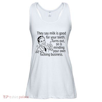 Mind Your Own Fucking Business Ladies Essential Flowy Tank
