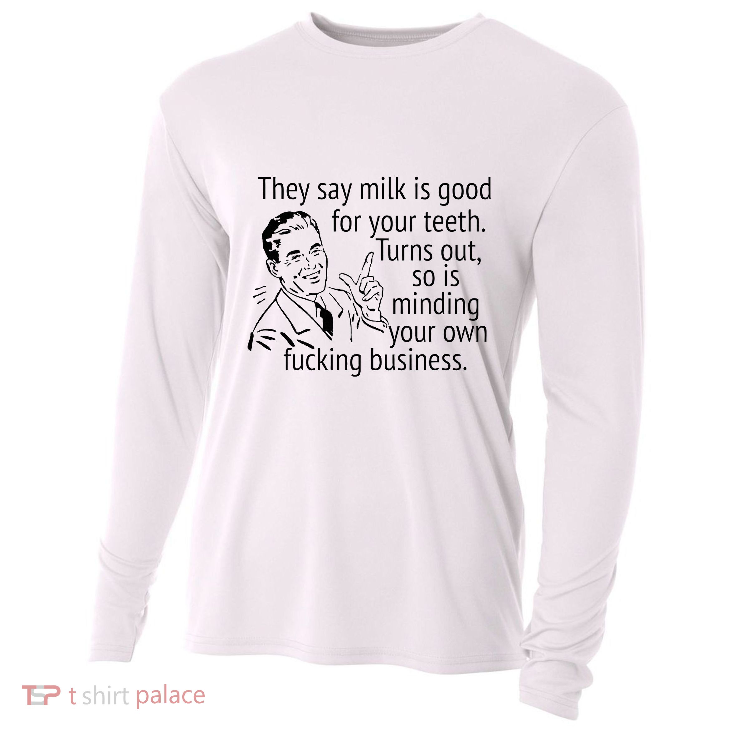Mind Your Own Fucking Business Cooling Performance Long Sleeve Crew
