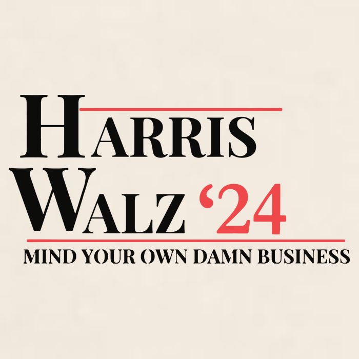 Mind Your Own Damn Business Harris Walz 2024 Garment-Dyed Women's Muscle Tee