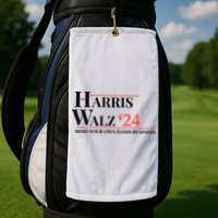 Mind Your Own Damn Business Harris Walz 2024 Golf Towel