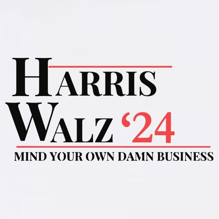 Mind Your Own Damn Business Harris Walz 2024 Visor