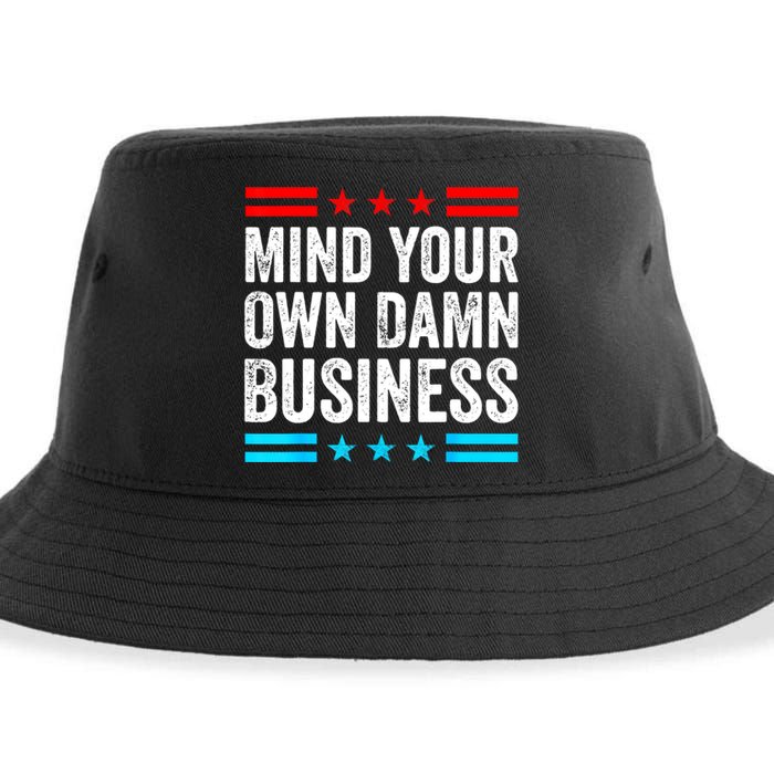 Mind Your Own Damn Business Sustainable Bucket Hat