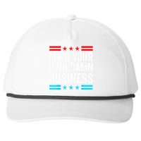 Mind Your Own Damn Business Snapback Five-Panel Rope Hat