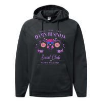 Mind Your Own Damn Business Harris Walz Waltz 2024 Floral Performance Fleece Hoodie